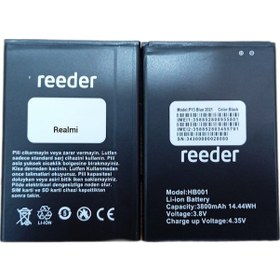 Resim Reeder P13 Blue 2021 Batarya Pil 