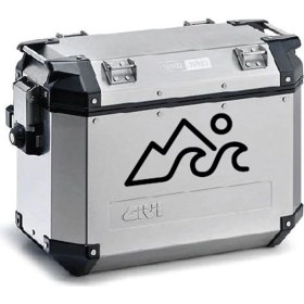 Resim Dağ Desenli Motosiklet Çanta Sticker Etiket Modeli - 2 