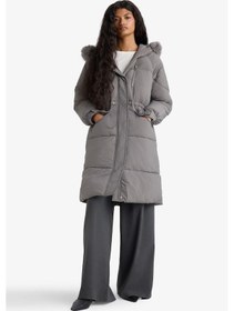 Resim Defacto Su Geçirmez Regular Fit Kapüşonlu Fermuarlı Parka F2965ax25wngr490 Gri-gr490 