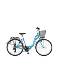 Resim Salcano Bodrum 26 Unisex Şehir Bisikleti Turkuaz-mor 40 Cm Turkuaz - Mor 