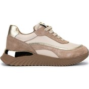 Resim Tamer Tanca Kadın Hakiki Deri Bej Sneakers & Spor Ayakkabı 1164 25804d Bn Ayk Sk25-26 Bj St/dore/bj Dr Dore 