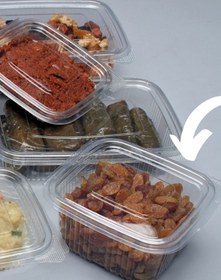 Resim eylül ambalaj Plastik Sızdırmaz Kap 500 Gr Cc Kullan At Tek Kullanımlık Plastik Kapaklı Kase 100 Adet 