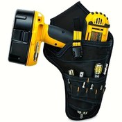 Resim 1 Adet Elektrikli Matkap Aracı Çantası Çoklu Cepli Elektrikçi Aracı Çantası Asılı Bel Çantası Aracı Çantası Elektrikli Matkap Aracı Depolama Çantası, Araçlar Olmadan 