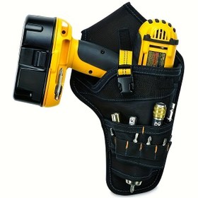 Resim 1 Adet Elektrikli Matkap Aracı Çantası Çoklu Cepli Elektrikçi Aracı Çantası Asılı Bel Çantası Aracı Çantası Elektrikli Matkap Aracı Depolama Çantası, Araçlar Olmadan 