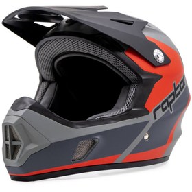 Resim RAPTOR Full Face Bisiklet Kaskı Onyx XL Beden Gri 