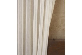Resim İNCE ÇİZGİLİ ŞANTUKLU TÜL KREM 1-2 SEYREK PİLE 150X260 