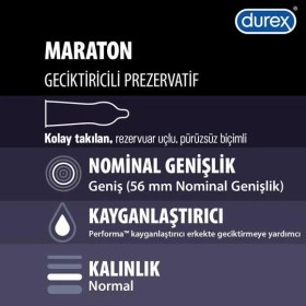Resim Durex Maraton Prezervatif 10'lu 
