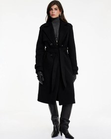 Resim Koton Siyah Kadın Kaban 6wak00111ew Siyah 