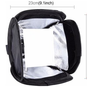 Resim Raypro Tepe Flaşları için 23 x 23 CM Softbox Difüzör 