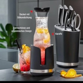 Resim Smartline Borosilikat Cam Sürahi Kapaklı, 1 Litre, Cam Sürahi, Su, Cam Sürahi, Buzlu Çay, Meyve Suyu, Şarap, Kokteyller 