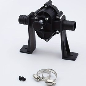 Resim Taşınabilir El Tipi El Pompası - DC Kendinden Emişli, Pil Gerektirmez, Bahçe ve Çim Bakımı İçin Uygun, Günlük/Endüstriyel Kullanım İçin Bahçeler ve Açık Hava Araçları İçin Çift Amaçlı. Siyah Plastik 