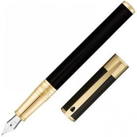 Resim 260205 St Dupont D-Initial Black-Gold Dolma Kalem 