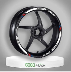 Resim Gogo Jant Şeridi M Power Beyaz Honda Pcx 