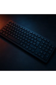 Resim Dexim KW-103 TR Kablosuz USB Klavye – Siyah, Q Türkçe, Laptop & PC Uyumlu 
