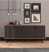 Resim Latina Modern Konsol 180 Cm Safir Meşe - Antrasit 