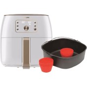 Resim Phılıps Xxxl 7.3 Lt Otomatik Yemek Algılama ve Ayarlama - Sıcak Tutma ve Favori Modu - Quickclean ve Rapid Air Teknolojili Yağsız Fritöz Beyaz 