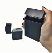 Resim Kişiye Özel METAL SLİM KISA SİGARA KUTUSU MODELİ ÇAKMAK SET Diğer