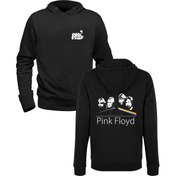 Resim Pink Floyd Baskılı Siyah Ön Arka Baskılı Çocuk Sweatshirt 