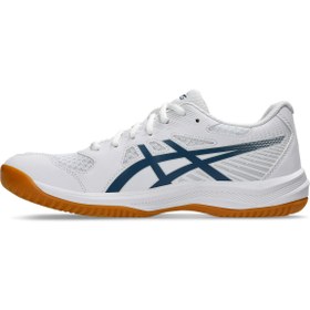 Resim Asics Upcourt 6 Erkek Beyaz Voleybol Ayakkabısı 1071A104-100 