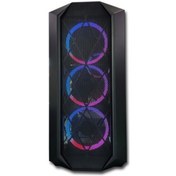 Resim Lunatic Orkinos Mesh Panel Dikey Ekran Kartı Takılabilen 4 RGB Fanlı mATX Bilgisayar Kasası 