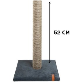 Resim Catnipli Tırmalama Tahtası Lacivert 50 Cm Uzun Boru Tırmalama Tahtası Lacivert 