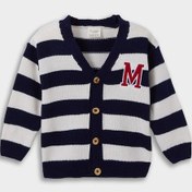 Resim Defacto Erkek Bebek Düğmeli Çizgili Hırka C8857a525aunv241 Lacivert 