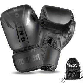 Resim Çeşitli Boyutlar (10oz-16oz) Suni Deri, Erkek ve Kadınlar için Profesyonel Yetişkin Boks Eldivenleri, Muay Thai Sparring Dövüş Eldivenleri, Dayanıklı MMA Eğitim Yumruk Torbası Eldivenleri, Ayarlanabilir Kayış Kapatma, Eğitim, Sparring ve Spor Salonu Kullanımı için İdeal 