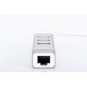 Resim Type-c - 3 Port Usb 2.0 Çoklayıcı Fast Ethernet Lan Çevirici 