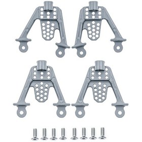 Resim Geeroyoo Axial Scx10 Rc Araçlar İçin Çinko Alaşımlı Süspansiyon Kule Braketi - 4 Adet 