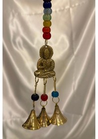 Resim Rüzgar Çanı Deprem Zili Çanı Kapı Zili Pirinç Buda Budha 