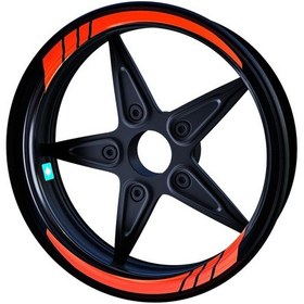 Resim Floresan Turuncu Moto GP İç Jant Şeridi Sticker Çınar Extreme 