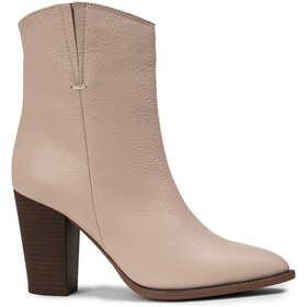 Resim Deery Hakiki Deri Krem Rengi Kadın Bot - E4452Zkrec01 Krem 