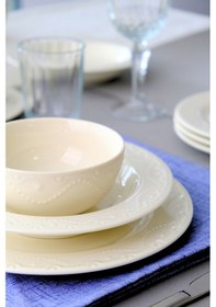 Resim Porser Zincir Transparan Yemek Takımı 6 Kişilik 24 Parça Znc24yk Krem 