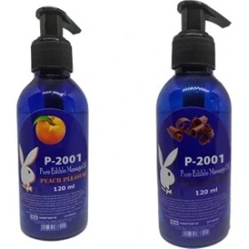 Resim P-2001 Şeftali Aromalı Anal Jel + Çikolata Aromalı Anal Jel 2 Adet Set Masaj Yağı 