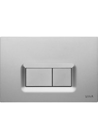 Resim Vitra Loop R 740-0686 Kumanda Paneli. Parmak İzi Bırakmayan Krom 