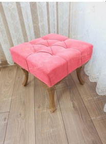 Resim Kapitoneli Makyaj Pufu Ayak Ucu Puf Gold Ayak 45 45 Pembe 