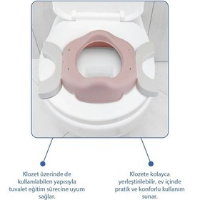Resim Babyjem Portatif Lazımlık + 5 Poşet 591 Yeni Soft Pembe 