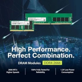 Resim Transcend JM2666HSB-16G 16 GB Ddr4 2666 Mhz Bellek Modülleri (16 Gb, Ddr4, 2666 Mhz, So-Dımm) 