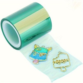 Resim 1 adet Poliresin Yapışkan Bant, 5m Rulo, İz Bırakmayan & Sızdırmaz, UV Reçine Uyumlu, Metal Boş Çerçeveler, El Sanatları, Açık Çerçeve İnci Yapımı için İdeal 