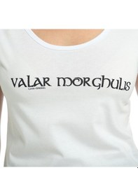 Resim Bant Giyim - Game Of Thrones Arya Beyaz Kadın T-shirt Tişört Beyaz 