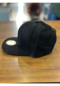 Resim Hamze Kıng Nakışlı Siyah Hip Hop Snapback Rapper Basket Cap Şapka Siyah 