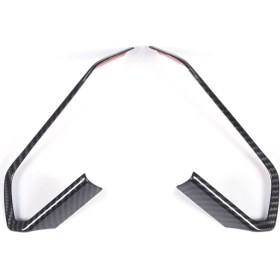 Resim Sunshinee C8 2020-2023 Araba Direksiyon Düğme Kapağı Trim Aksesuarları Abs Karbon Fiber Için (Yurt Dışından) 