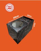 Resim ensilya 30 Cm Spl L Port Profesyonel Bass Kabini Litrelik Deprem Etkili Mdf 