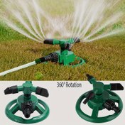 Resim 360 Derece Dönen Çim Sulama Başlığı - Verimli Bahçe ve Çim Sulaması için Çok Fonksiyonlu Dış Mekan Sulama Aleti, Ayarlanabilir Akış, Yeşil Plastik Tasarım, 360° Kapsam, Dayanıklı Plastik Yapılı, Çevirmeli Çim Sulukları 