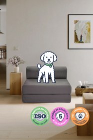 Resim Mobidu Shift Tekli Aktivite Koltuk – Yatak Olabilen Modüler Berjer – Fitilli Kadife - Gri 