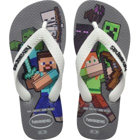 Resim Havaianas Kids Minecraft Çocuk Parmak Arası Terlik 4145125 Gri 
