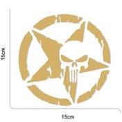 Resim Army Yıldız Gold 2 Li Sticker 4 