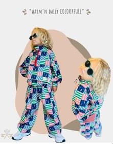 Resim Nk Premium Series - Colourfull Keten Çocuk Takımı Çok Renkli 