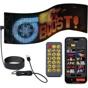 Resim LED Panel Cama Yapışan Telefon Kontrollü LED Ekran Panel 16*64 LED Sayısı 