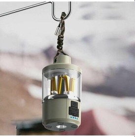 Resim Sdr Kamp Lambası Multifonksiyonel Şarjlı Kutulu Kxk-808 1034 Gri 